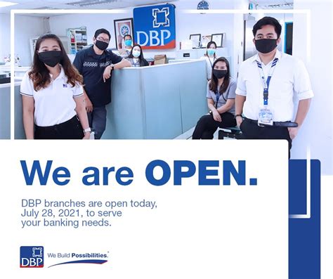 dbp branches open today